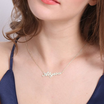 Carrie Name Necklace Silver - Custom Jewellery By All Uniqueness