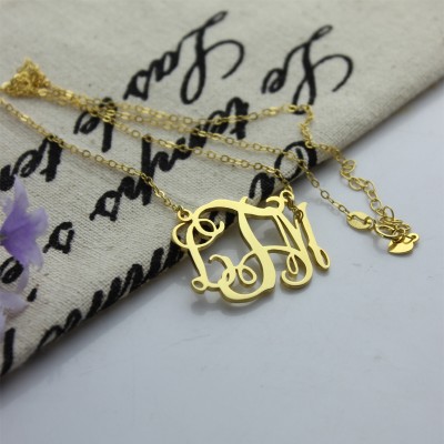 Cut Out Taylor Swift Monogram Necklace Gold Plated - Custom Jewellery By All Uniqueness