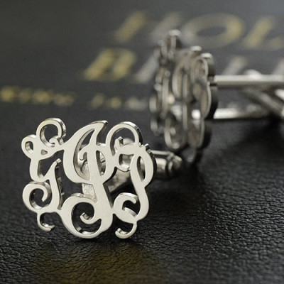Cufflinks with Monogram Silver - Custom Jewellery By All Uniqueness