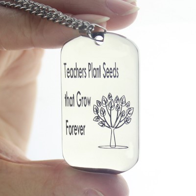 Man s Dog Tag Tree Name Necklace - Custom Jewellery By All Uniqueness