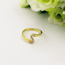 Your Story, Engraved: The Making of Our Gold Plated Birthstone Initial Ring