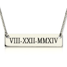 Your Date in Silver: Crafting the Roman Numeral Necklace