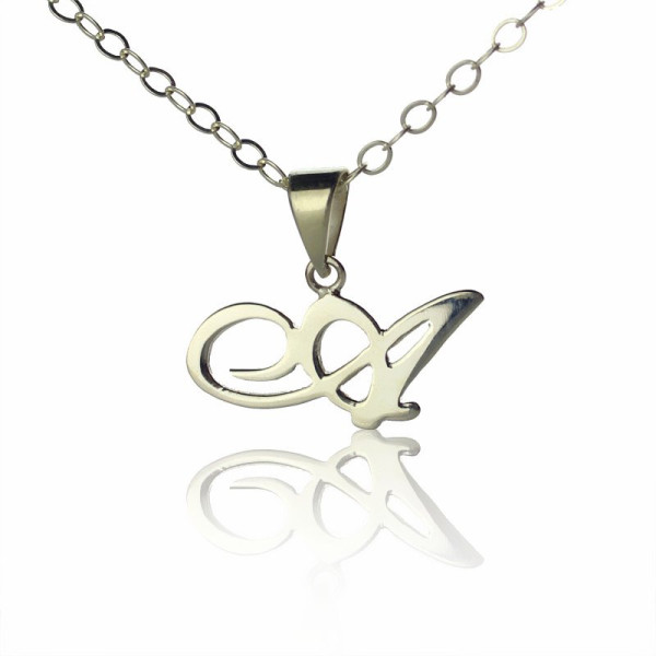 Silver Letter Necklace - Custom Jewellery By All Uniqueness