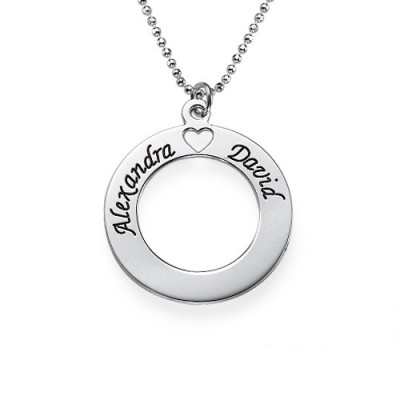 Silver Couples Love Necklace - Custom Jewellery By All Uniqueness