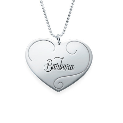 Engraved Heart Pendants - Mother Daughter Jewellery - Custom Jewellery By All Uniqueness