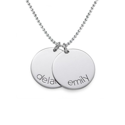 Engraved Kids Disc Necklace - Custom Jewellery By All Uniqueness