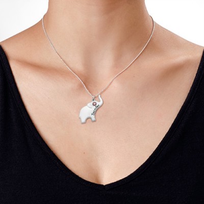 Engraved Silver Elephant Necklace - Custom Jewellery By All Uniqueness
