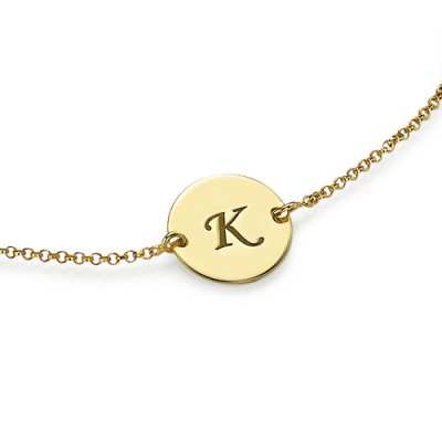 Gold Plated Initial Bracelet/Anklet - Custom Jewellery By All Uniqueness