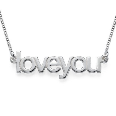 I Love You Necklace - Custom Jewellery By All Uniqueness
