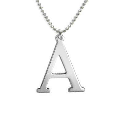Initials Necklace in Silver - Custom Jewellery By All Uniqueness