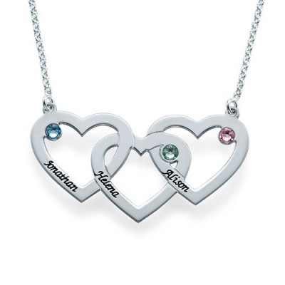 Intertwined Hearts Necklace - Custom Jewellery By All Uniqueness