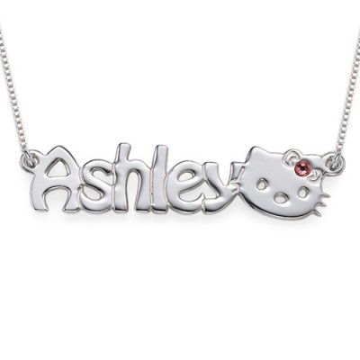 Kitten Nameplate Necklace for Girls - Custom Jewellery By All Uniqueness