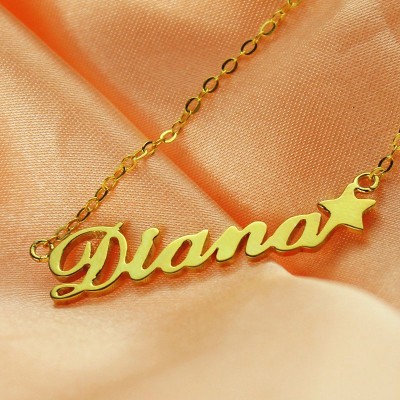 Custom Your Own Name Necklace "Carrie" - Custom Jewellery By All Uniqueness