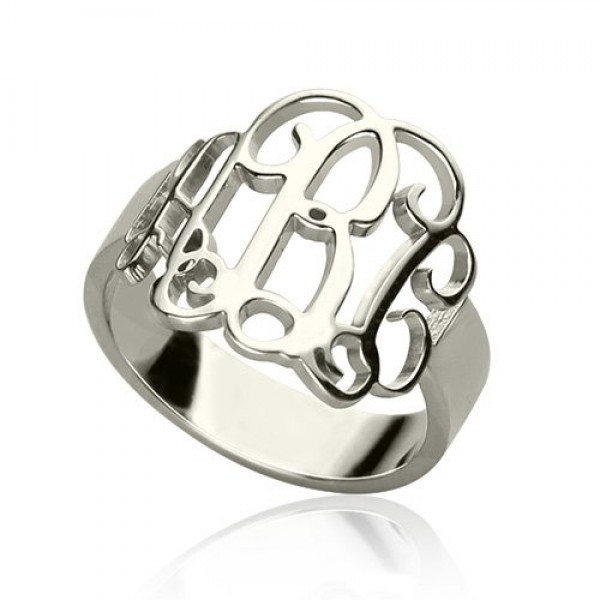 Silver Monogram Ring - Custom Jewellery By All Uniqueness