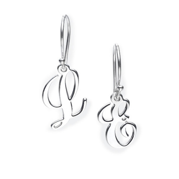 Monogram Initial Dangle Earrings - Custom Jewellery By All Uniqueness