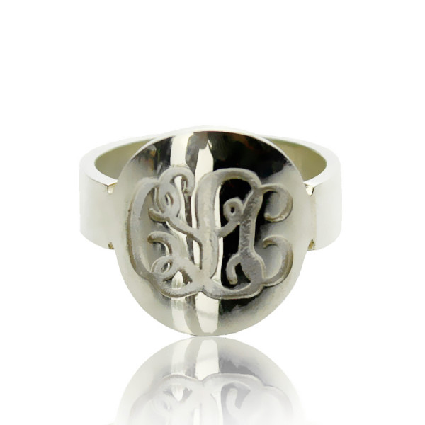 Make Your Own Monogram Itnitial Ring Silver - Custom Jewellery By All Uniqueness