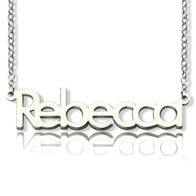 Make Your Own Name Necklace Silver - Custom Jewellery By All Uniqueness