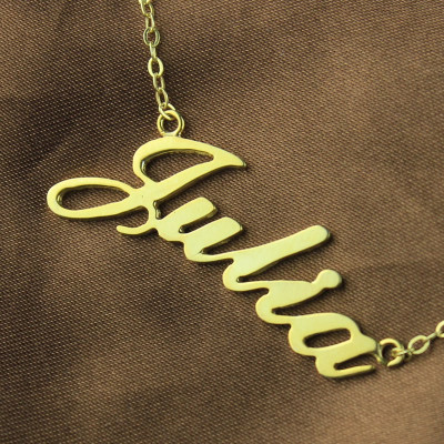 Classic Name Necklace in Gold Plated - Custom Jewellery By All Uniqueness