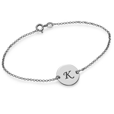 Silver Initial Bracelet/Anklet - Custom Jewellery By All Uniqueness