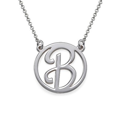 Silver Initial Pendant - Custom Jewellery By All Uniqueness