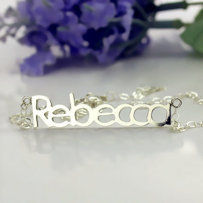 Make Your Own Name Necklace Silver - Custom Jewellery By All Uniqueness