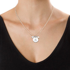 Personalised Sterling Silver Initial Charm Pendant | All Uniqueness