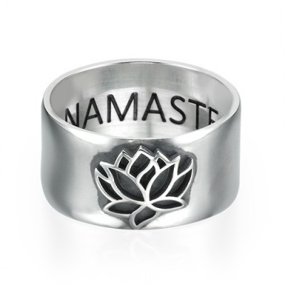 Silver Lotus Flower Ring - Custom Jewellery By All Uniqueness