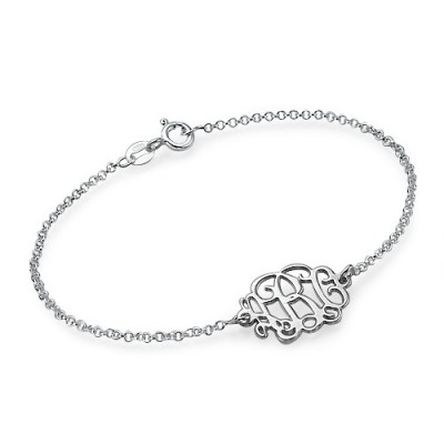 Silver Initials Bracelet /Anklet - Custom Jewellery By All Uniqueness