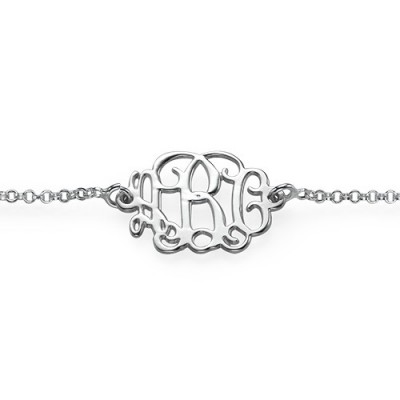 Silver Initials Bracelet /Anklet - Custom Jewellery By All Uniqueness