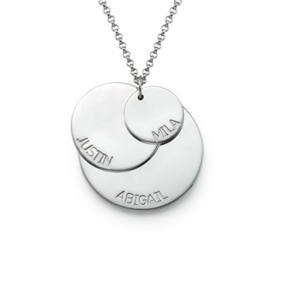 Silver Mummy Necklace with Kid s Names - Custom Jewellery By All Uniqueness
