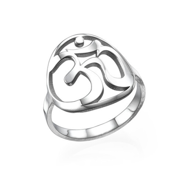 Silver Om Ring - Custom Jewellery By All Uniqueness
