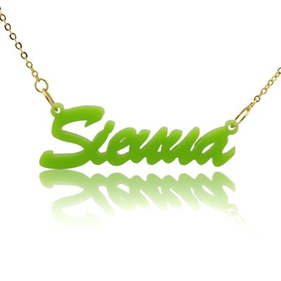 Acrylic Necklace with Name - Custom Jewellery By All Uniqueness