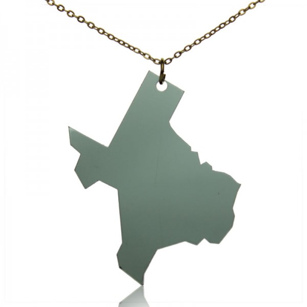 Acrylic Texas State Necklace America Map Necklace - Custom Jewellery By All Uniqueness