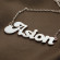 Banana Font Name Necklace: Your Unique Rose Gold Story