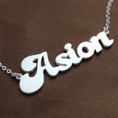 Ghetto Name Necklace Silver - Custom Jewellery By All Uniqueness