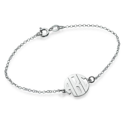 Xtra Small Block Monogram Bracelet/Anklet - Custom Jewellery By All Uniqueness