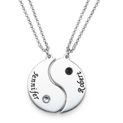Yin Yang Necklace for Couples with Engraving - Custom Jewellery By All Uniqueness