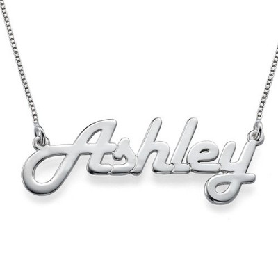 Stylish Silver Name Necklace - Custom Jewellery By All Uniqueness