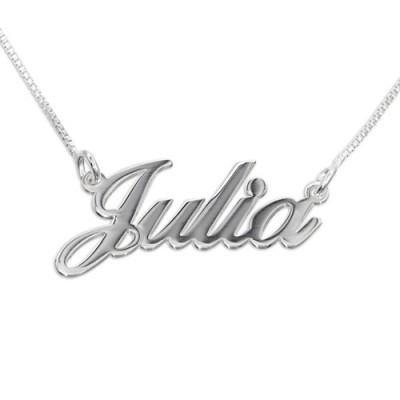 Small Classic Name Necklace In Silver or Gold - Custom Jewellery By All Uniqueness