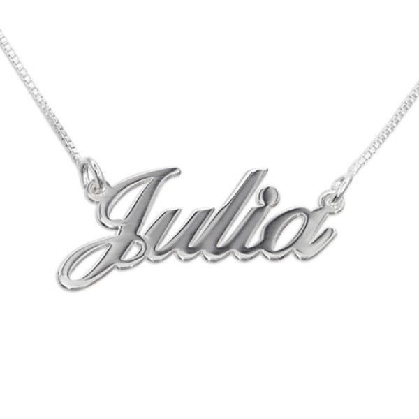 Small Classic Name Necklace In Silver or Gold - Custom Jewellery By All Uniqueness