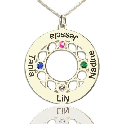 Infinity Family Names Necklace For Mom - Custom Jewellery By All Uniqueness