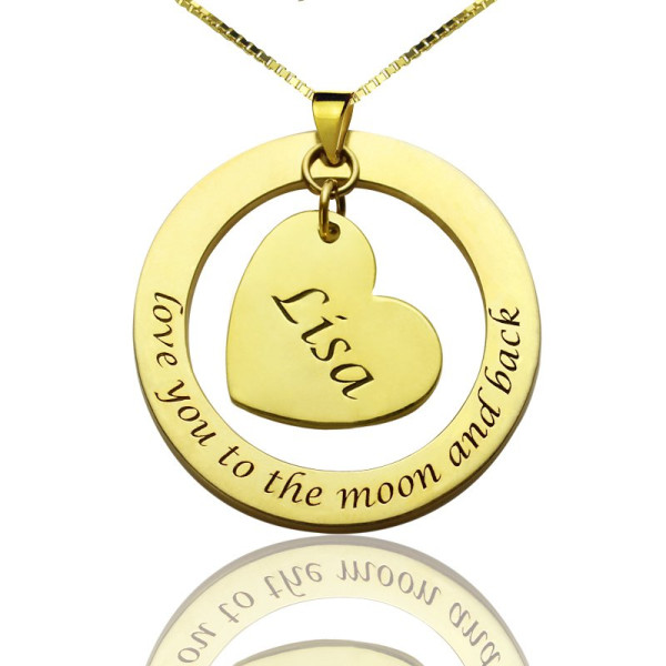 Promise Necklace with Name Phrase Gold Plated - Custom Jewellery By All Uniqueness