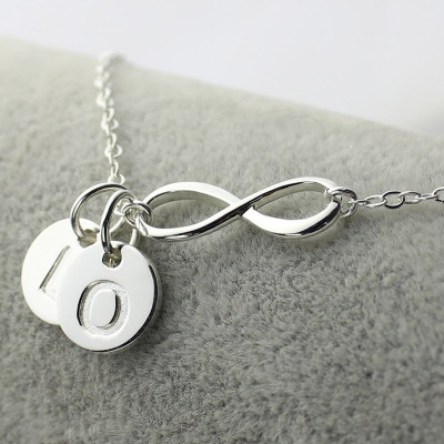 Custom Infinity Initial Necklace,Sister Necklace,Friend Necklace - Custom Jewellery By All Uniqueness