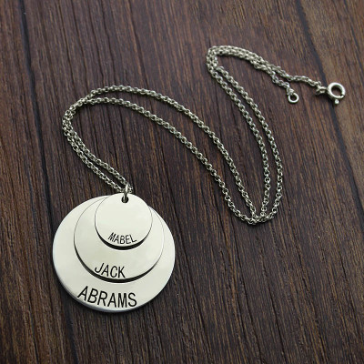Jewellery For Moms - Three Disc Necklace - Custom Jewellery By All Uniqueness