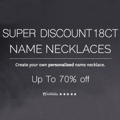 Up To 70% Off - Gold Name Necklace & Rings - Discount Selection - Custom Jewellery By All Uniqueness