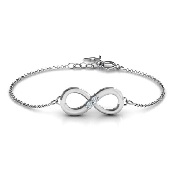 Twosome Infinity Bracelet - Custom Jewellery By All Uniqueness