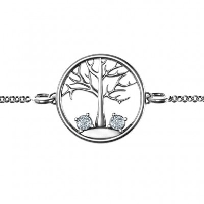 1 - 4 Stone Family Tree Bracelet - Custom Jewellery By All Uniqueness