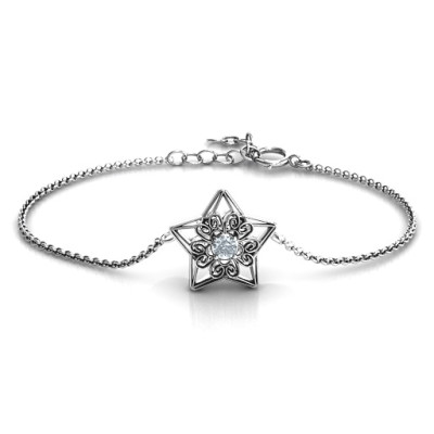 3D Star Bracelet with Filigree Detailing - Custom Jewellery By All Uniqueness