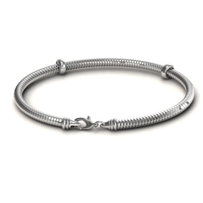 Silver Snake Bracelet - Custom Jewellery By All Uniqueness