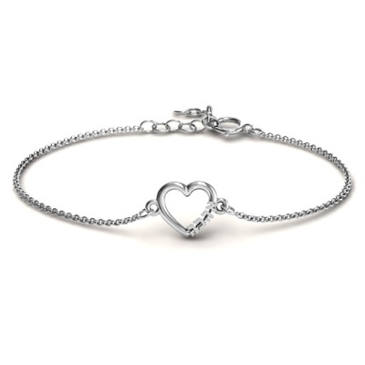 Heart Ahava Bracelet - Custom Jewellery By All Uniqueness